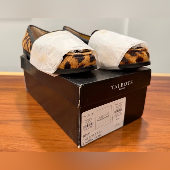Talbots Laura Leopard Print Loafers with tassels size 8.5 - Picture 7 of 9